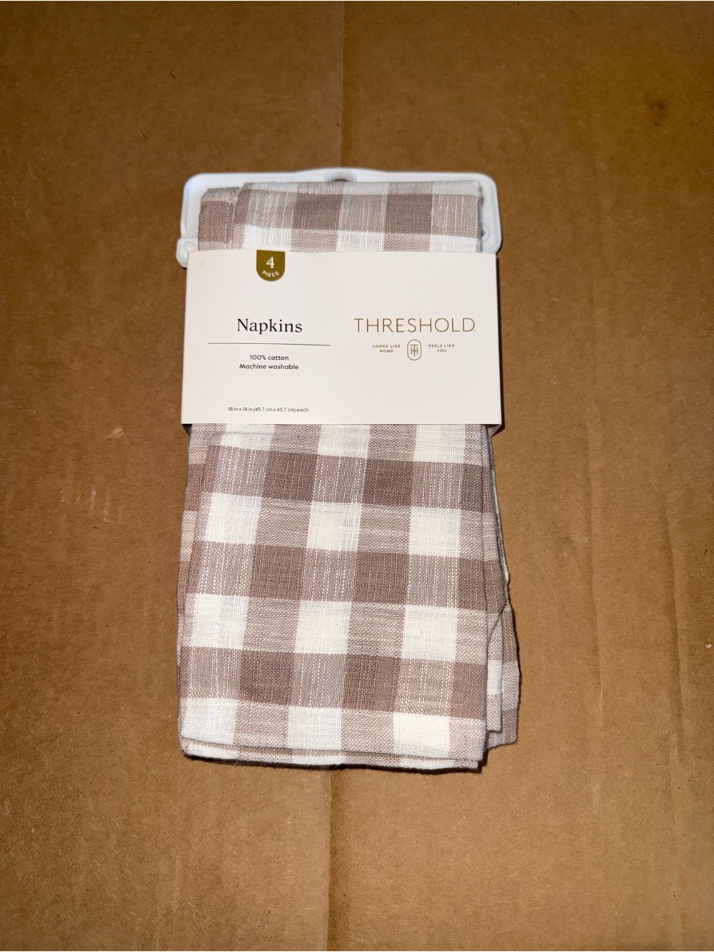 4PK Threshold 100% Cotton Napkins